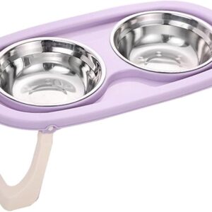 2 high stainless steel bowls