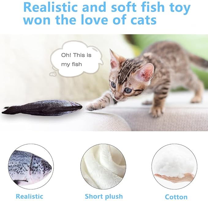 Electric Floppy Fish Cat Toy - Image 5
