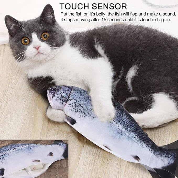 Electric Floppy Fish Cat Toy - Image 4