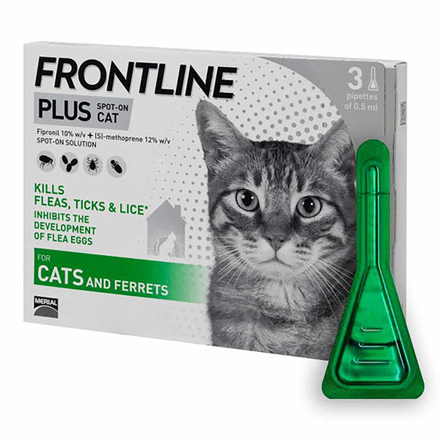 Frontline Plus Cat Flea & Tick (1amp) - Image 2