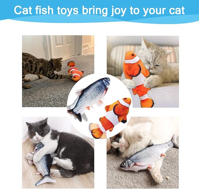 Electric Floppy Fish Cat Toy - Image 10