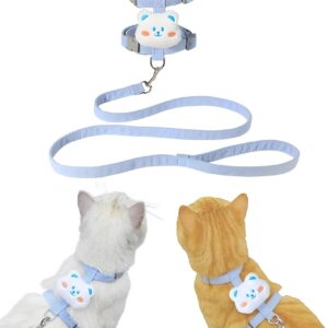 Bear Shape Fabric Cat Harness