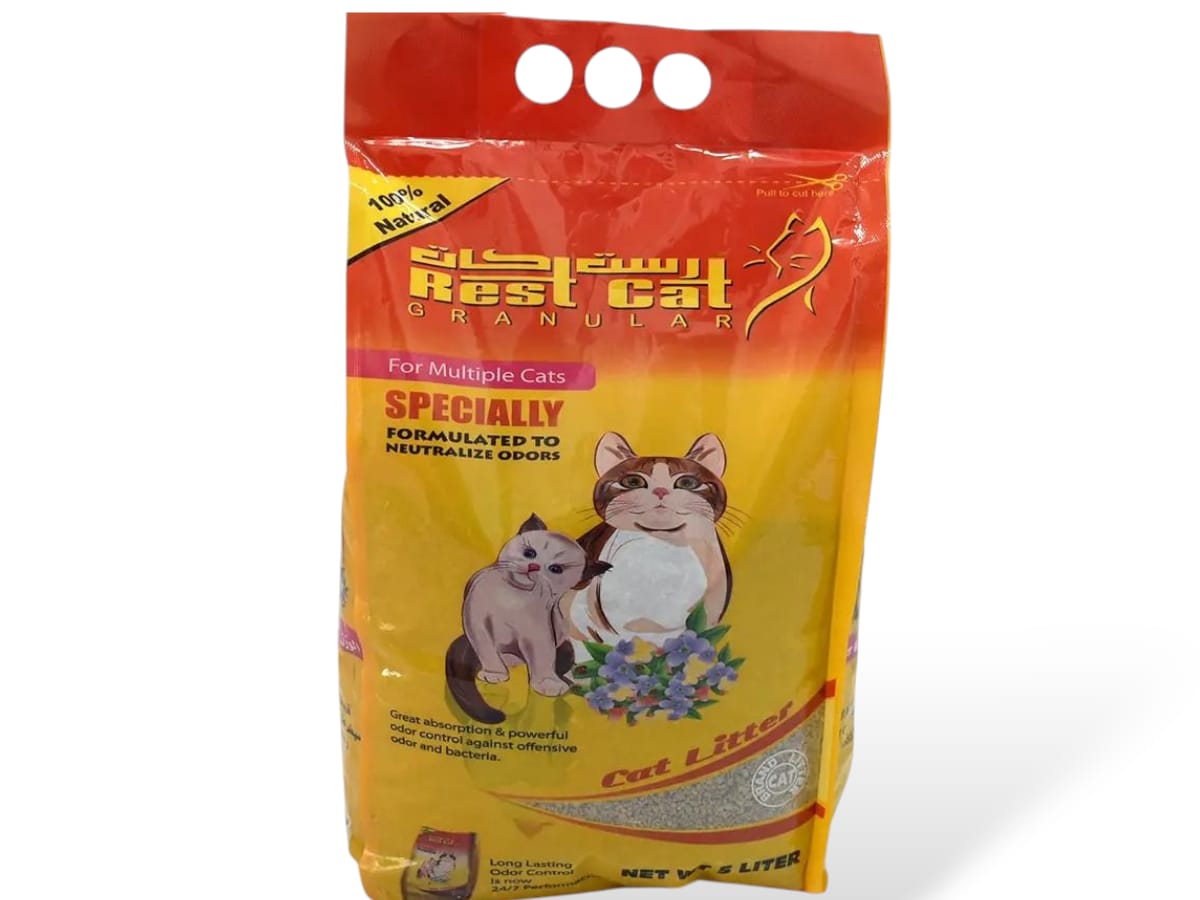 Rest Cat clumping cat litter - Yellow 5 L