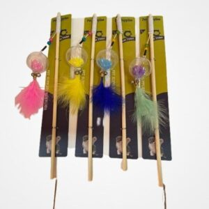 Cat Hook Flower Inside Ball and Feather