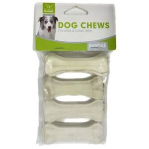 Nunbell White Bone Shape Chew Dog Toy
